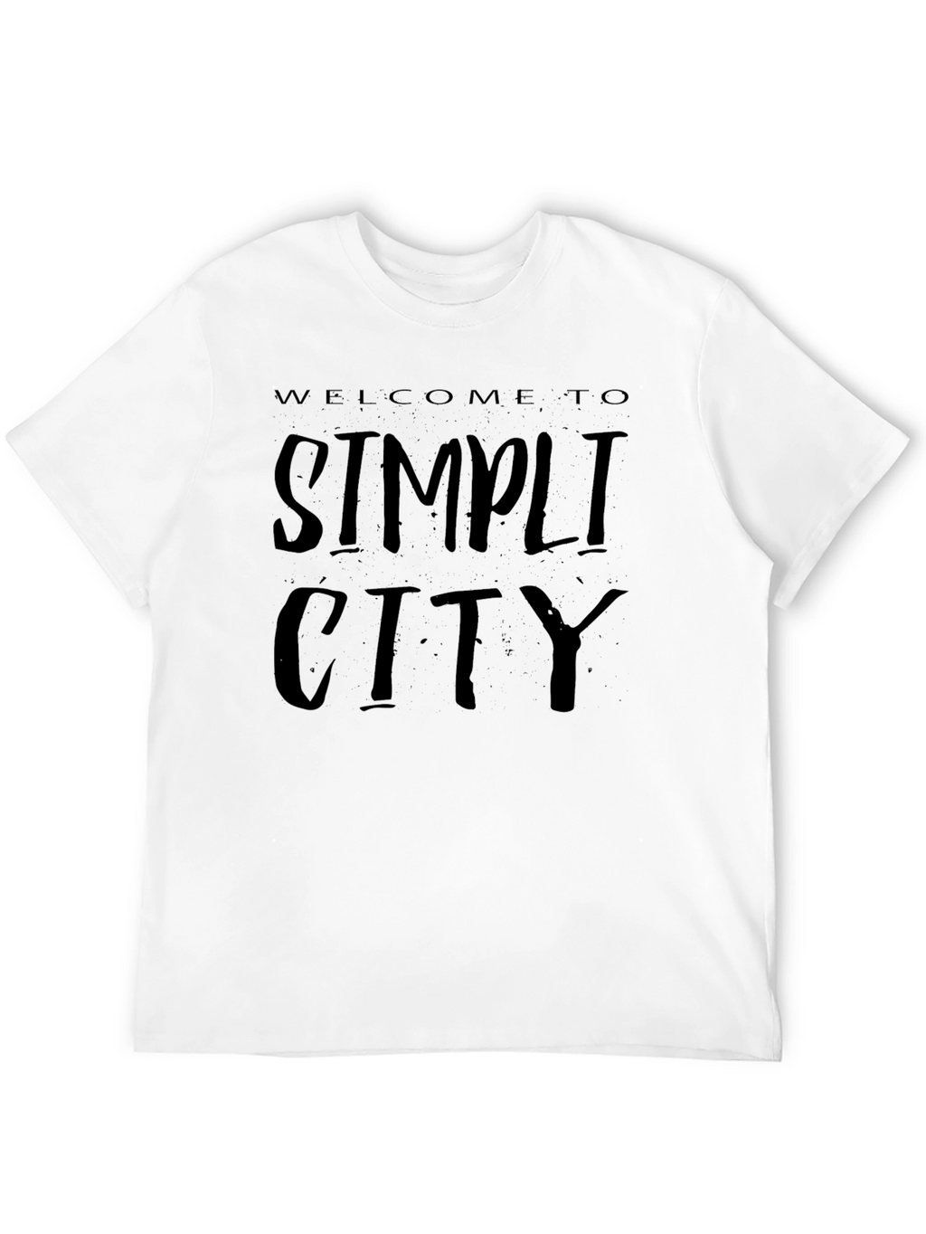 Welcome to Simplicity City Black T-Shirt
