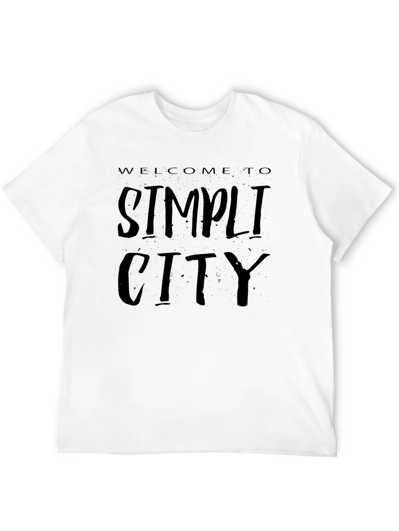 Welcome to Simplicity City Black T-Shirt