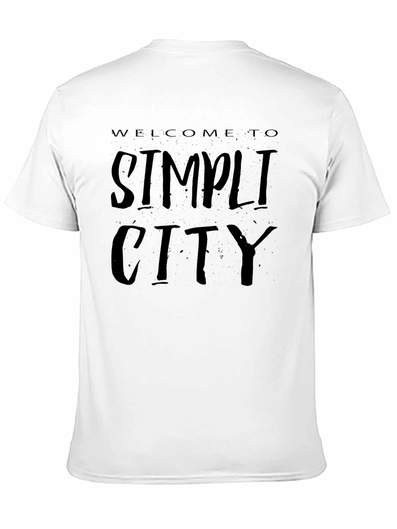 Welcome to Simplicity City Black T-Shirt