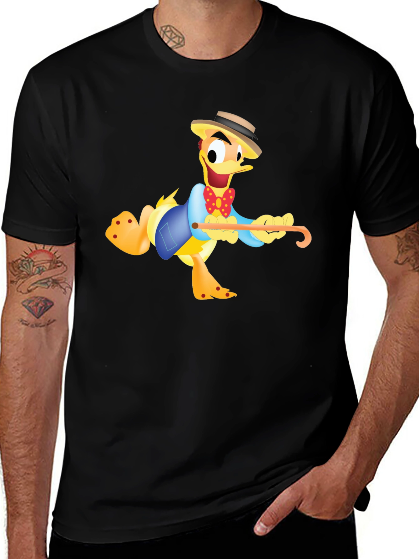 Cartoon Duck T-Shirt - Funny Character Tee