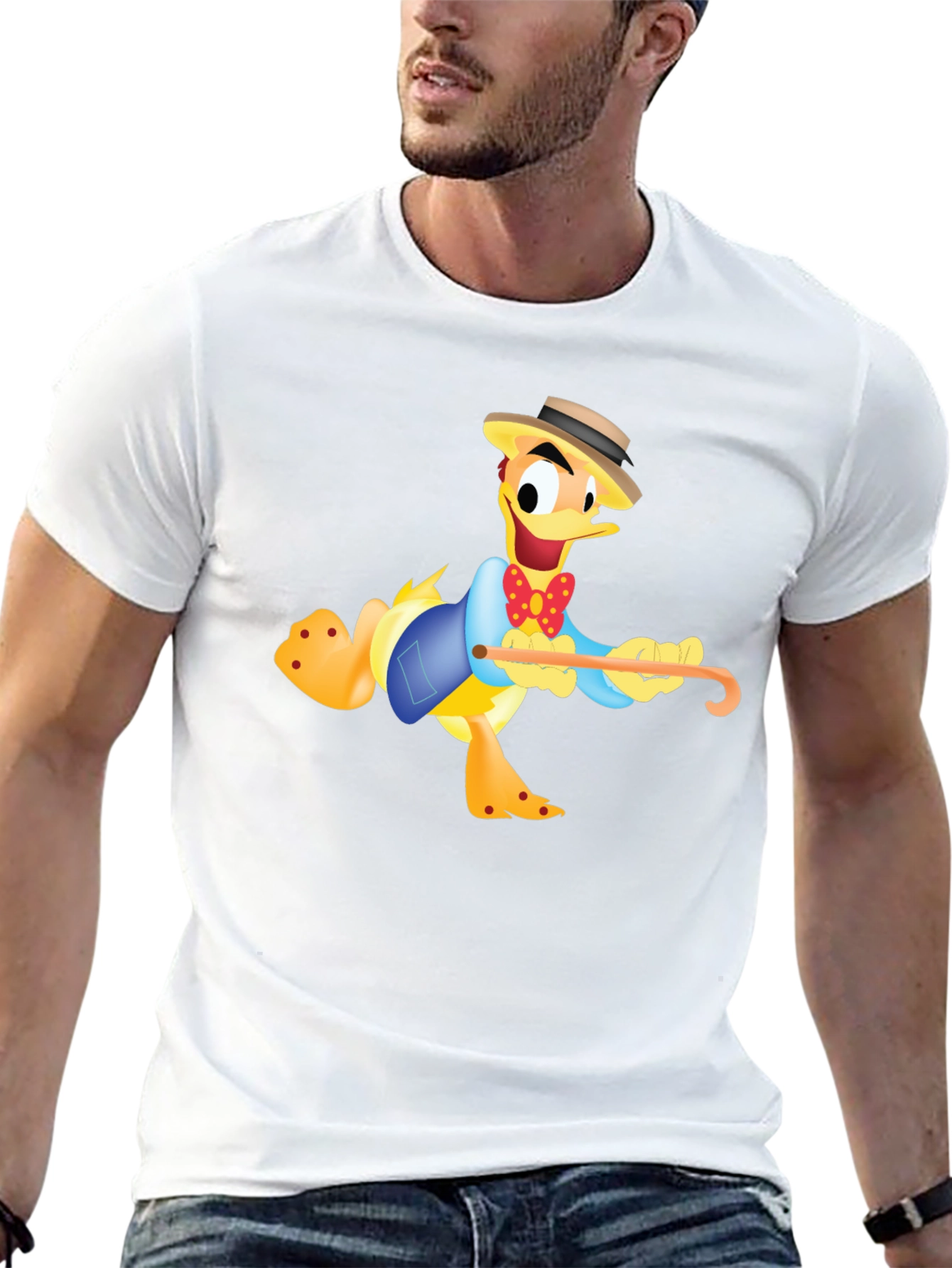 Cartoon Duck T-Shirt - Funny Character Tee