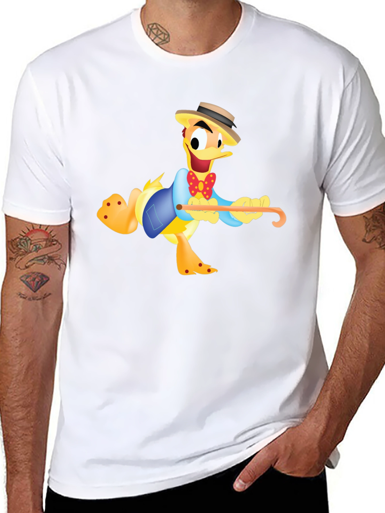 Cartoon Duck T-Shirt - Funny Character Tee