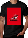 Pixel Sneaker Tee - Retro Gaming Style