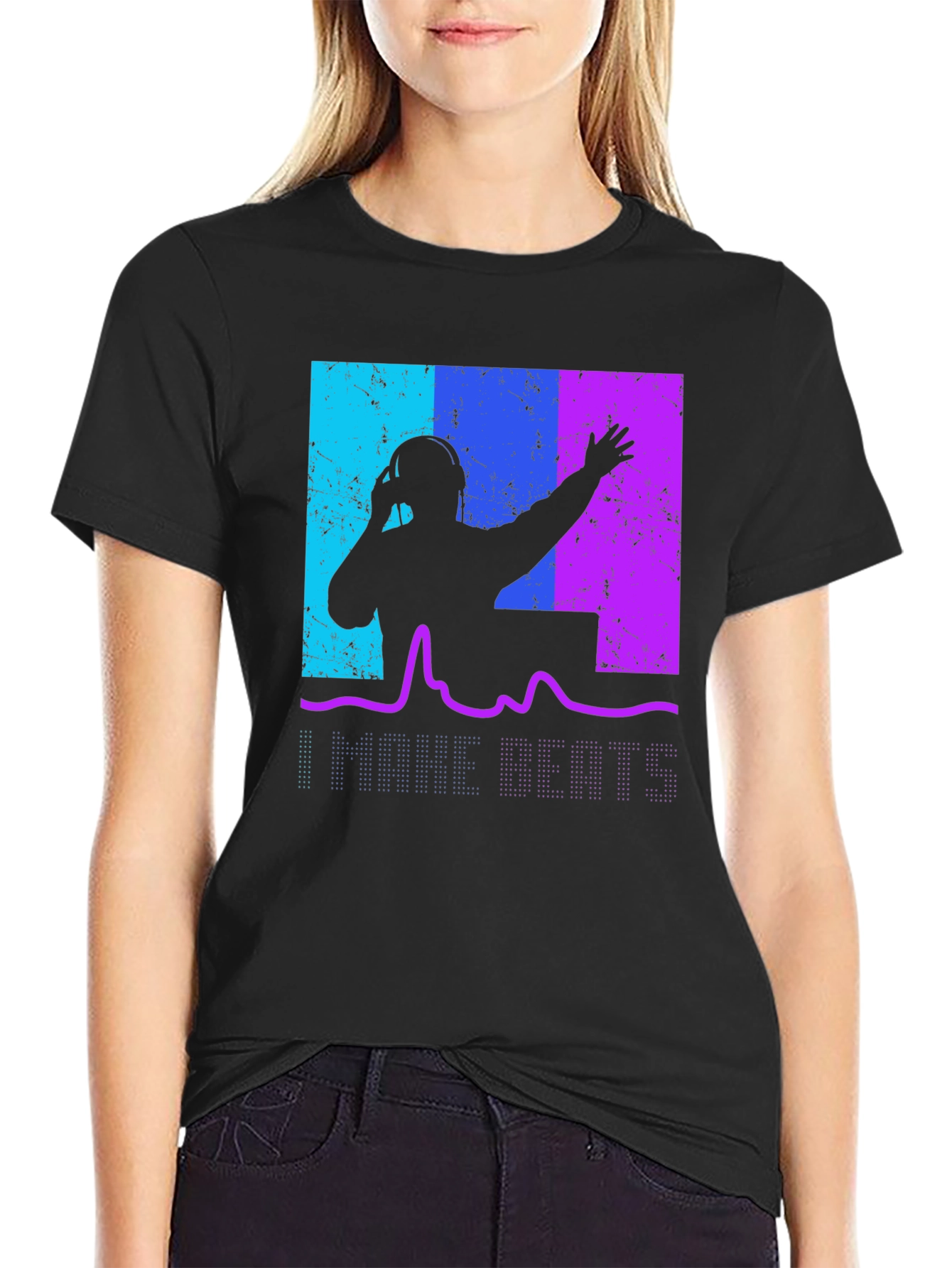 DJ I Make Beats Graphic Tee - Cool Music Lover T-Shirt