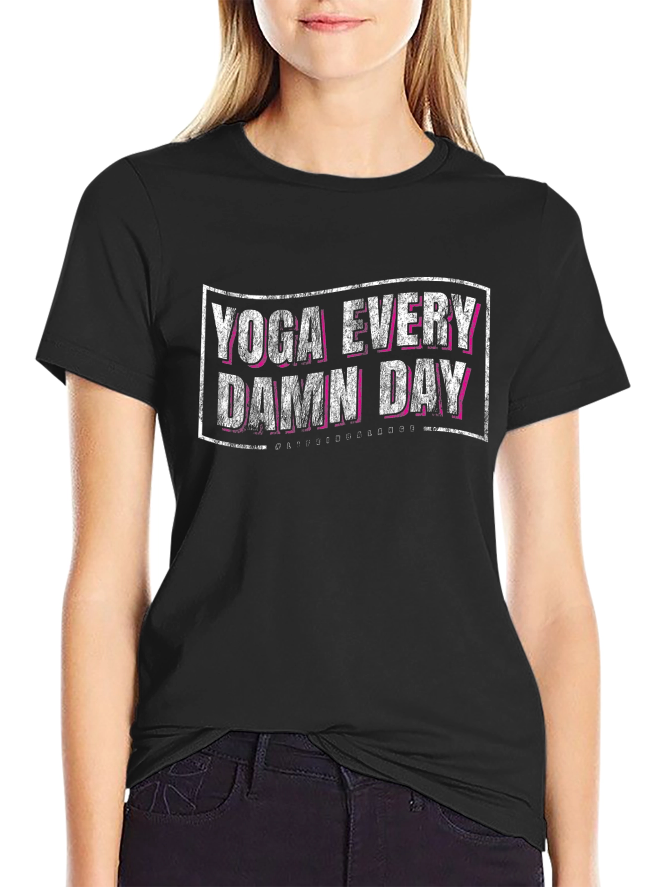 Yoga Every Damn Day T-Shirt - Black