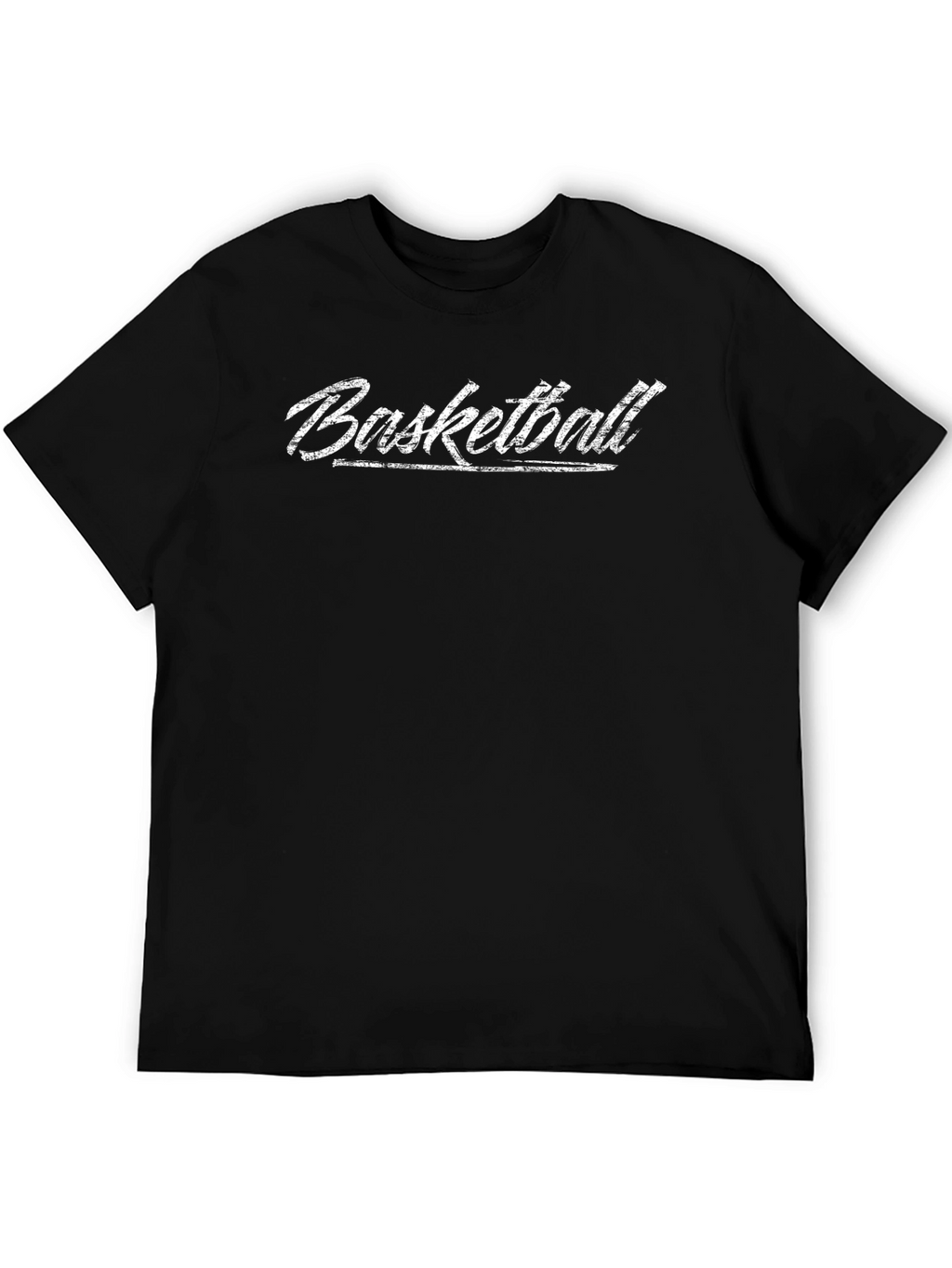 Basketball Graphic Print T-Shirt - Black