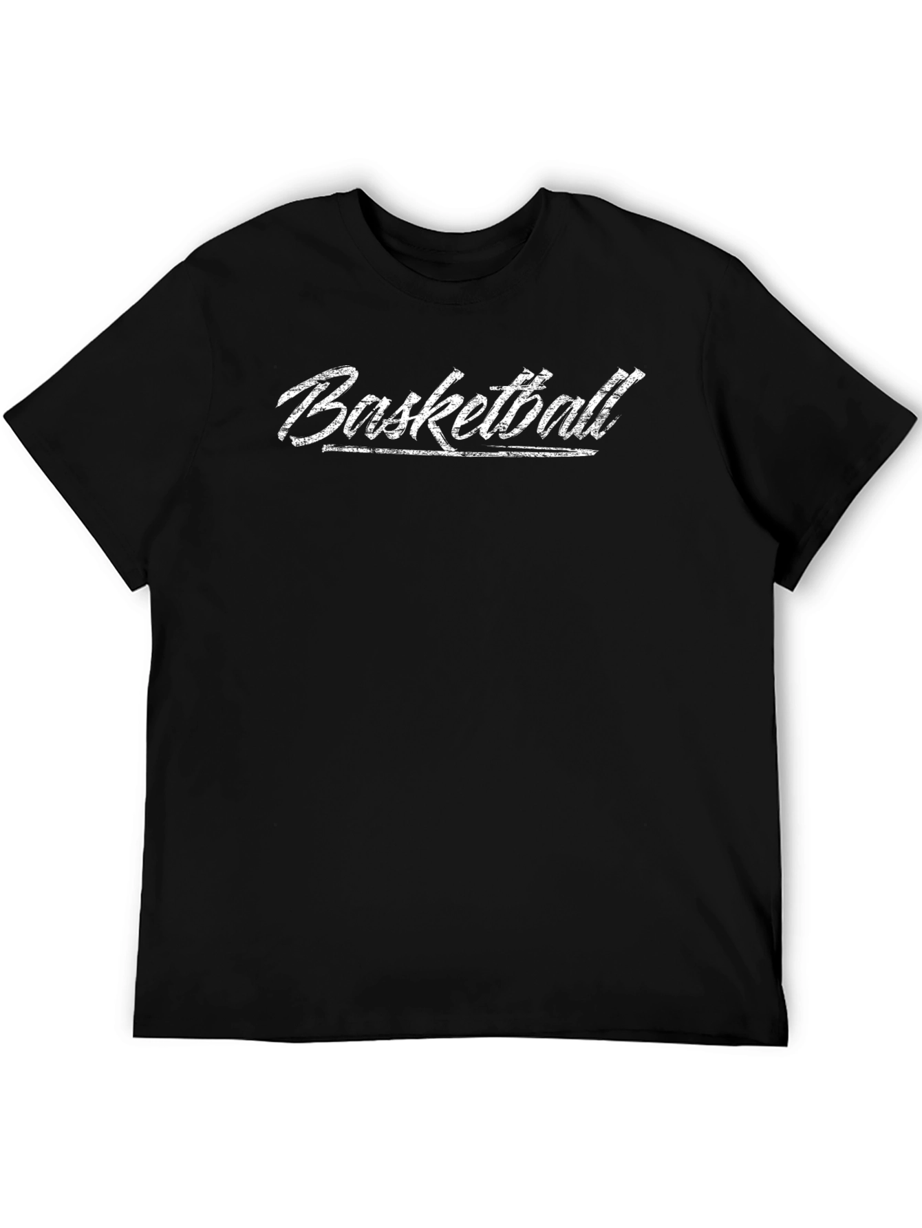 Basketball Graphic Print T-Shirt - Black