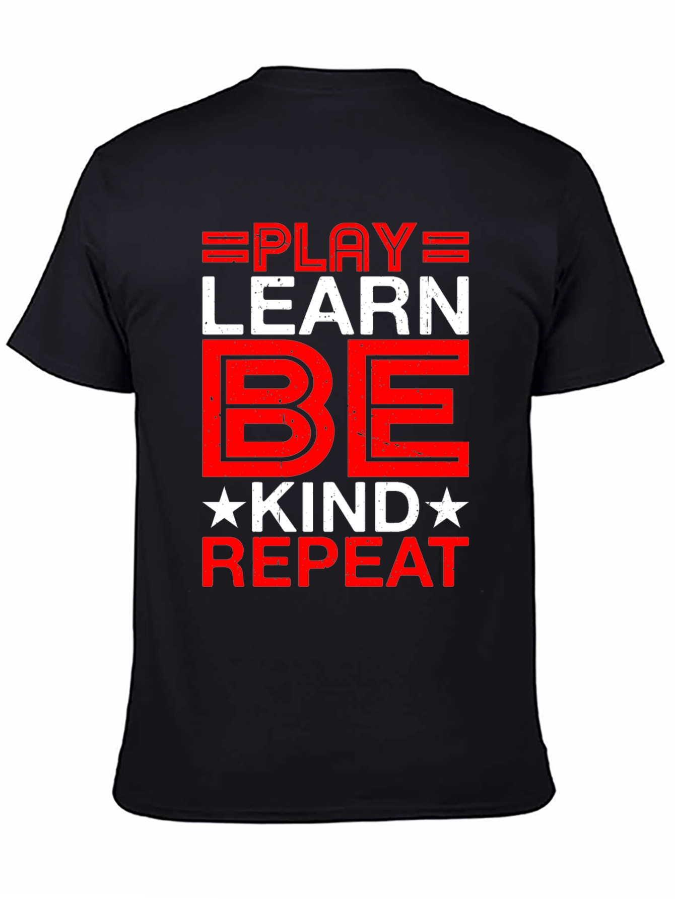 Play Learn Be Kind Repeat Graphic Tee