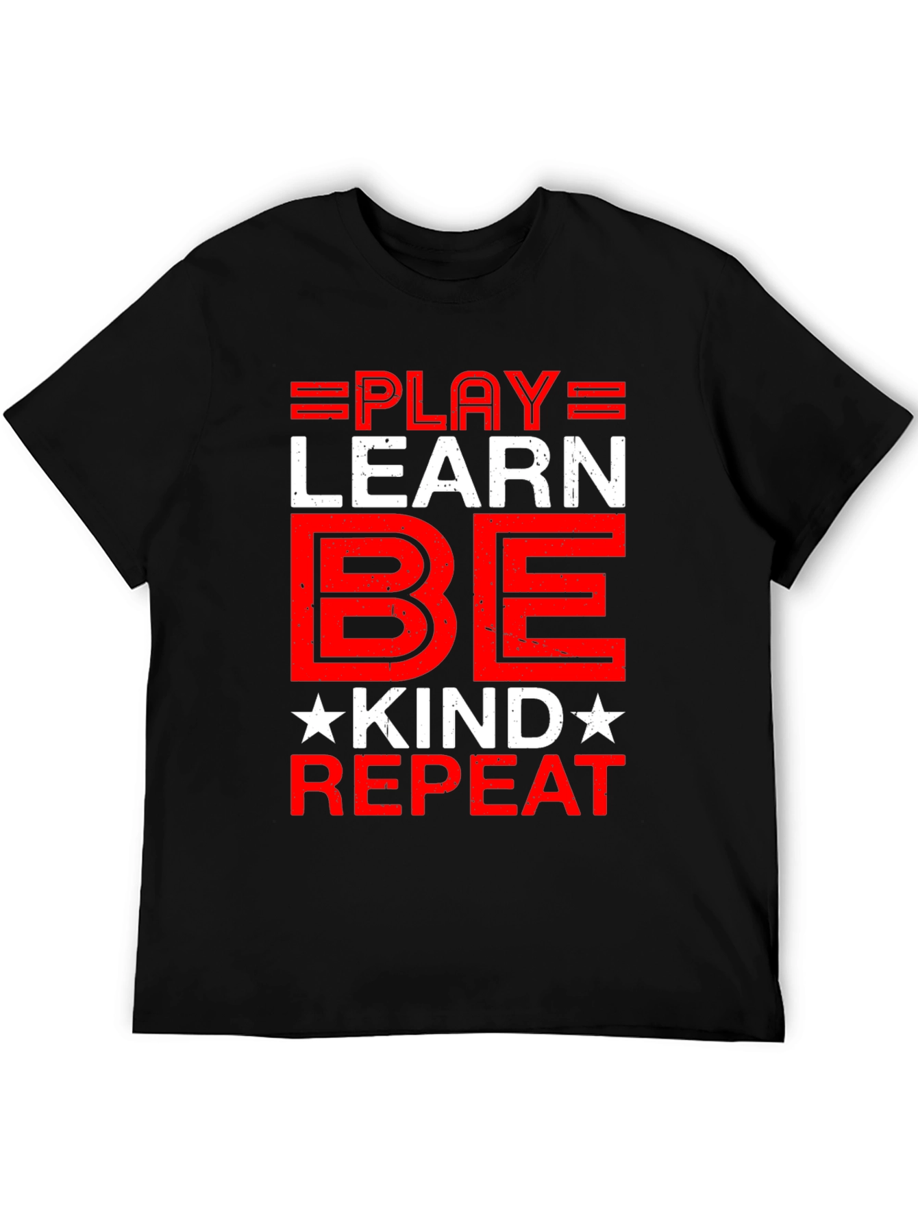 Play Learn Be Kind Repeat Graphic Tee