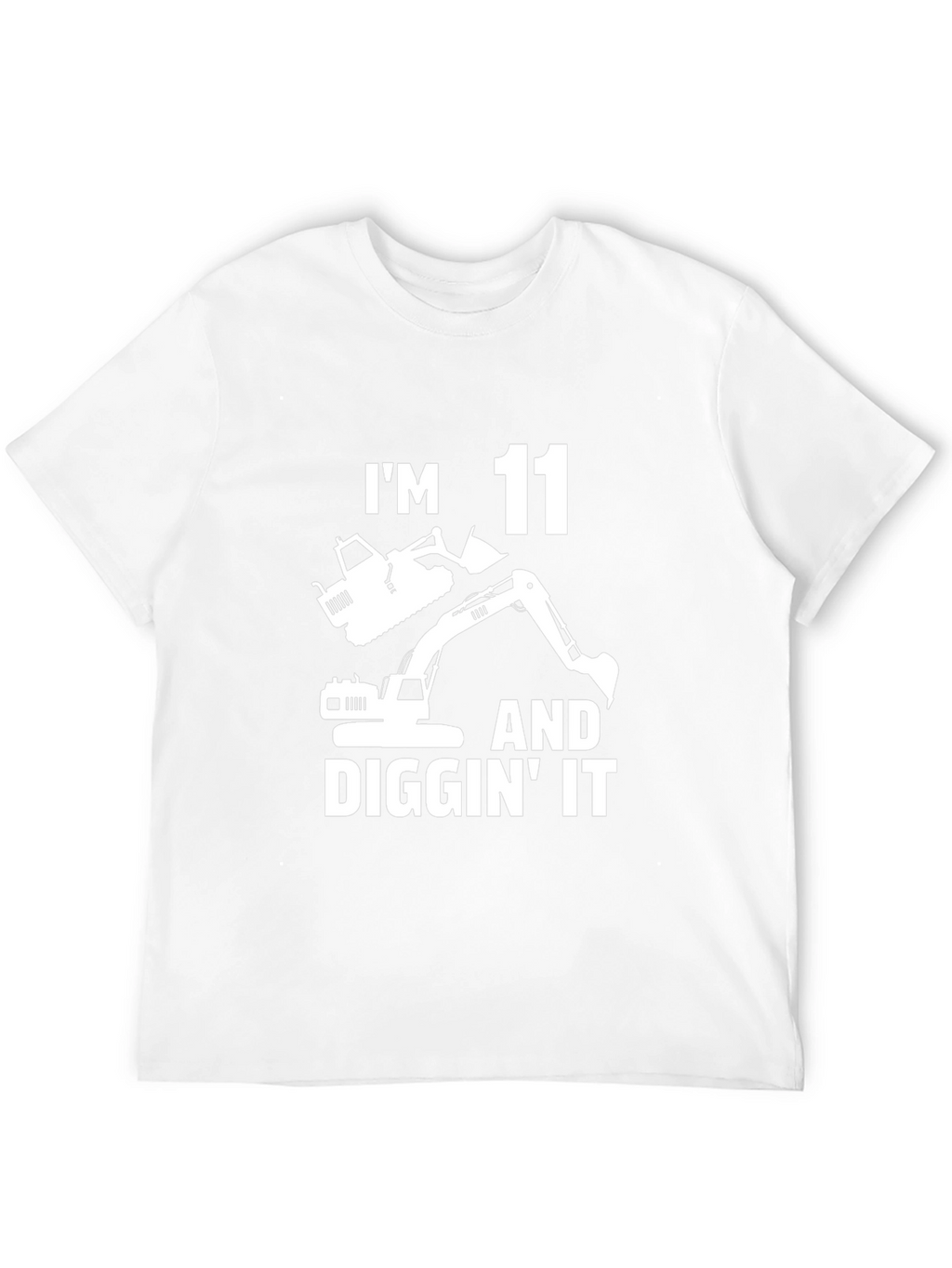 Im 11 and Diggin It T-Shirt - Black