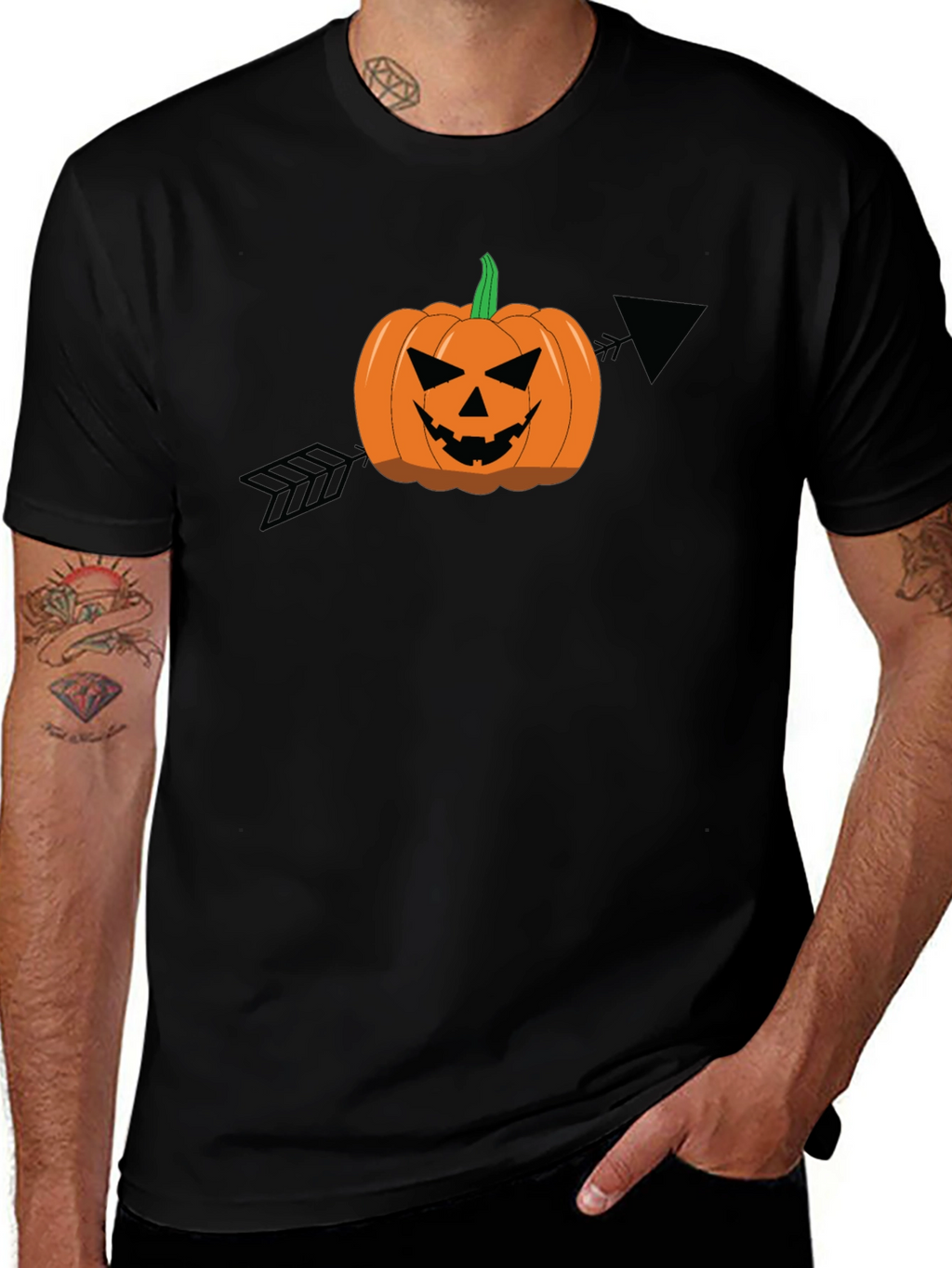 Halloween Pumpkin Arrow T-Shirt