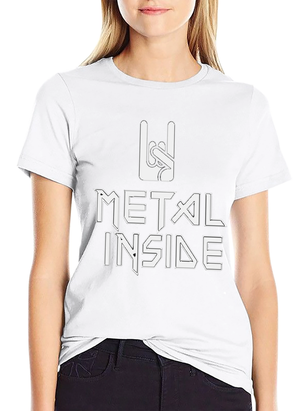 Metal Inside Graphic Tee - Rock On!