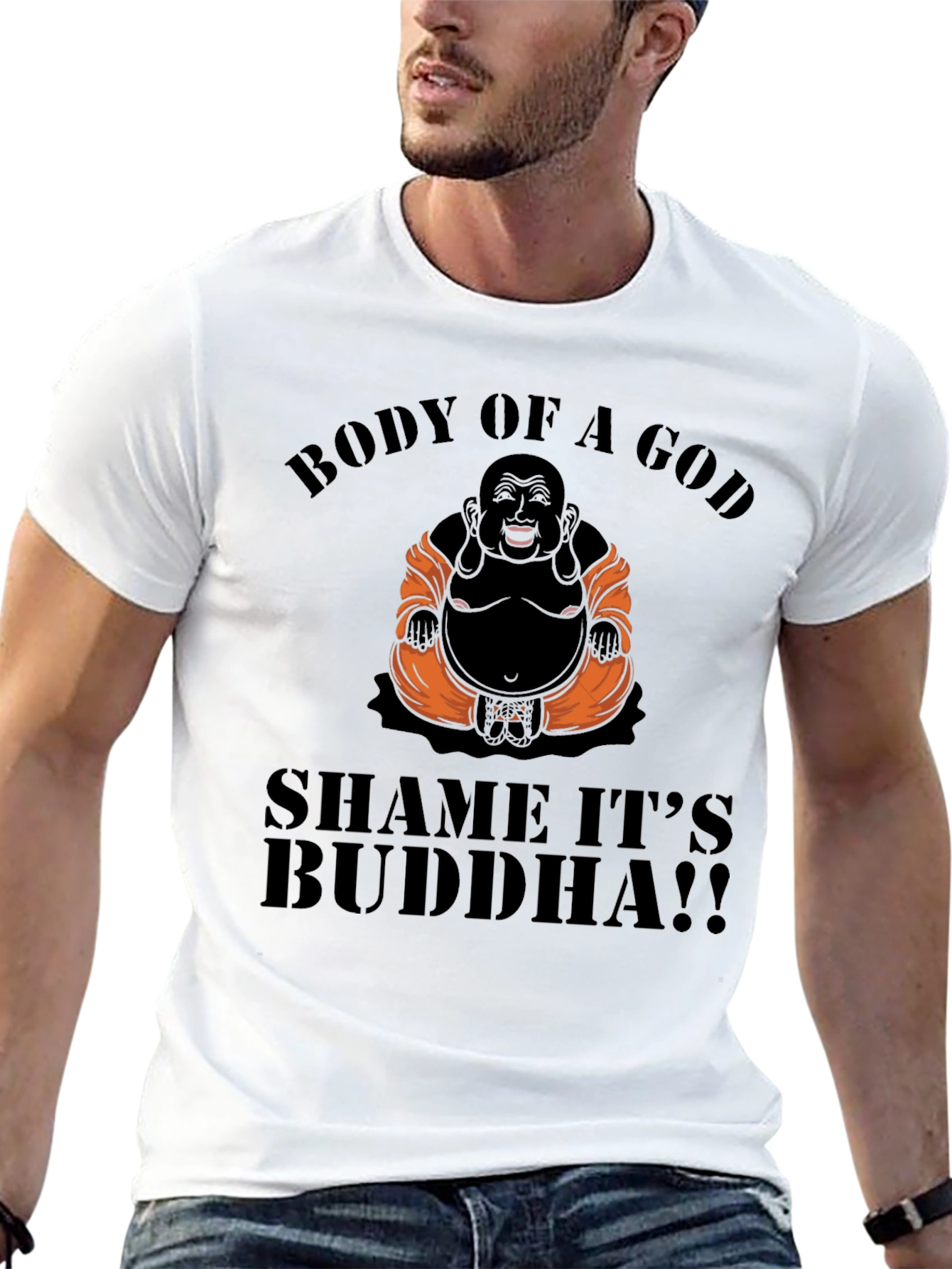 Body of a God Buddha Graphic T-Shirt