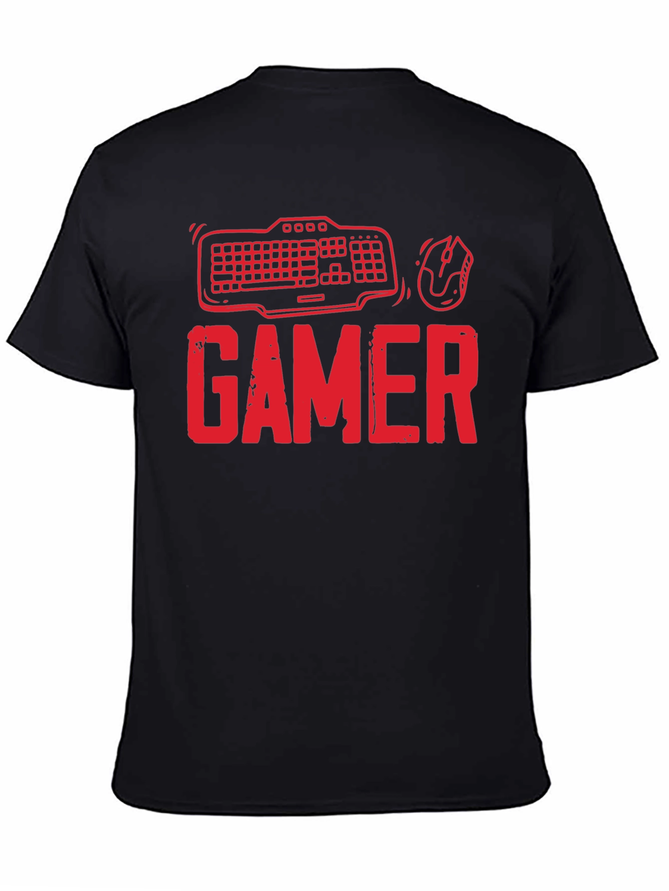 Gamer T-Shirt - Keyboard and Mouse Design