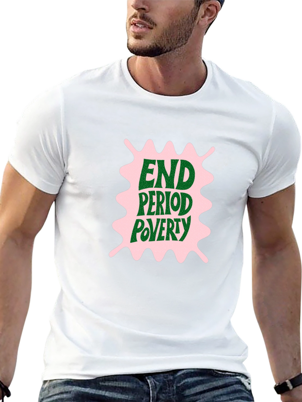 End Period Poverty Graphic Tee - Black
