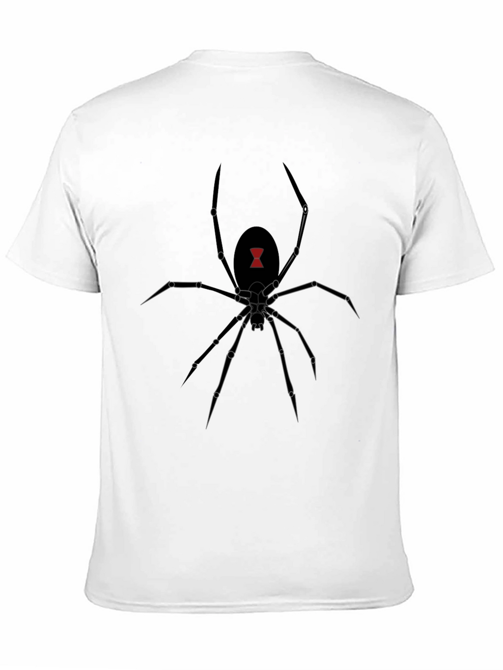 Black Widow Spider Graphic Tee - Mens Black T-Shirt