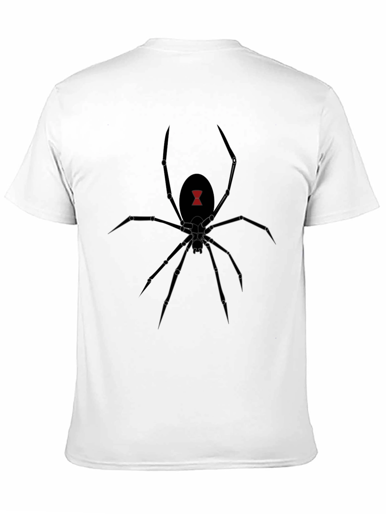 Black Widow Spider Graphic Tee - Mens Black T-Shirt
