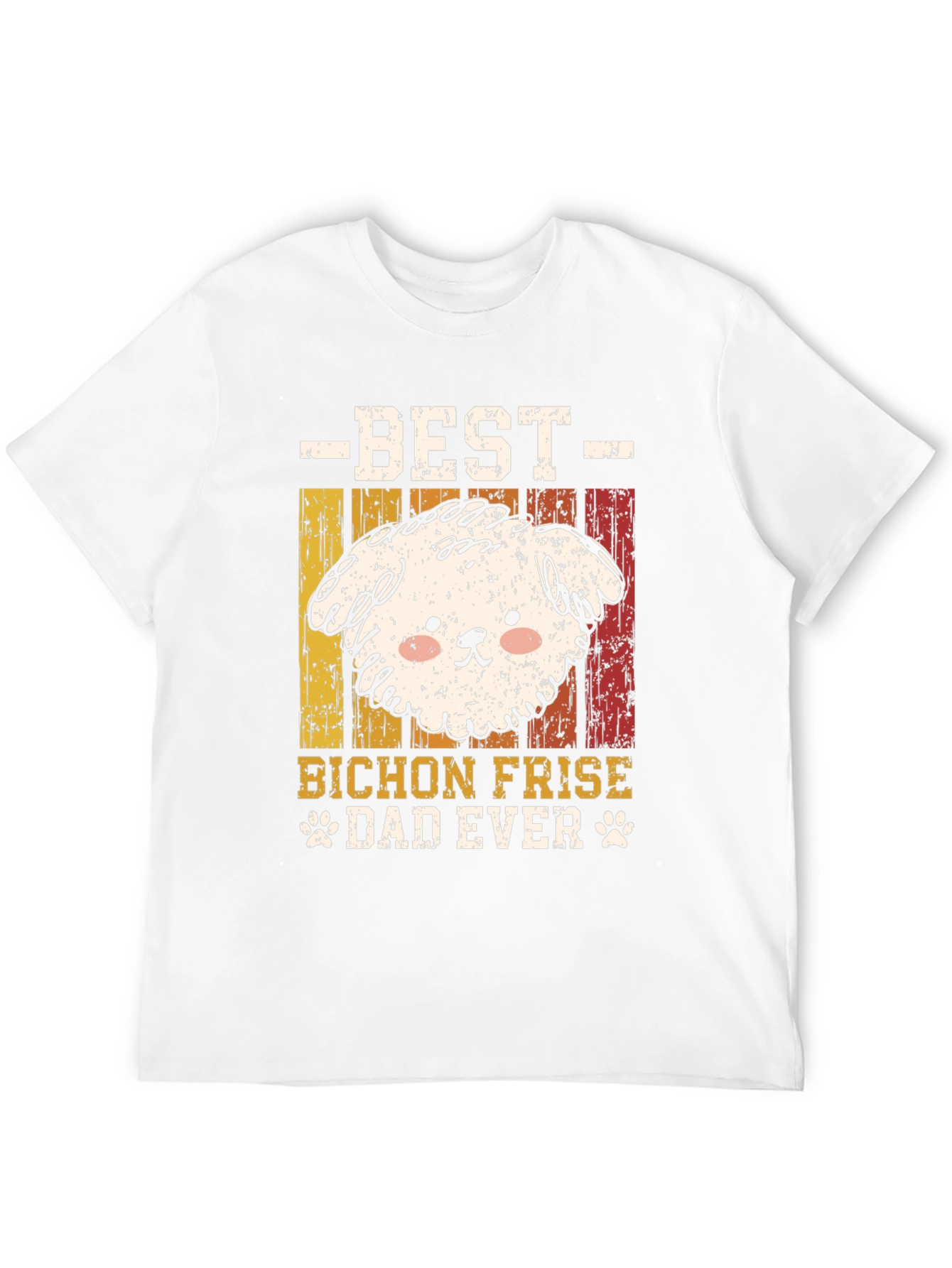 Bichon Frise Dad Ever Graphic Tee
