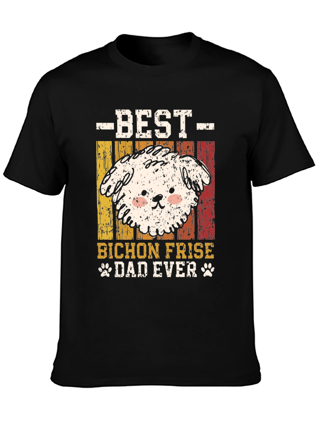 Bichon Frise Dad Ever Graphic Tee