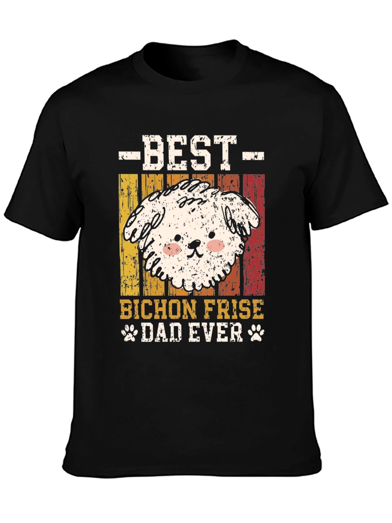 Bichon Frise Dad Ever Graphic Tee