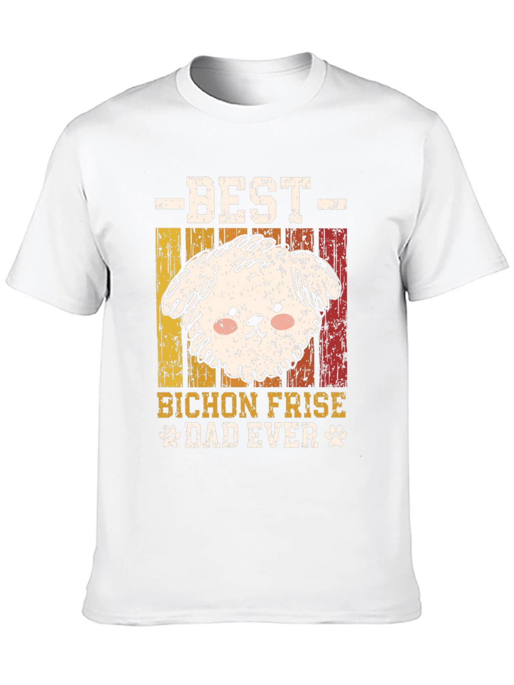 Bichon Frise Dad Ever Graphic Tee