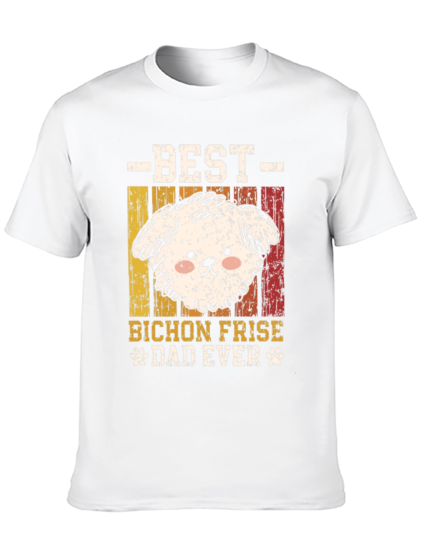 Bichon Frise Dad Ever Graphic Tee