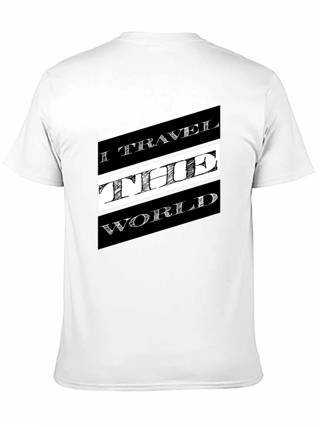 Travel the World Black Graphic T-Shirt