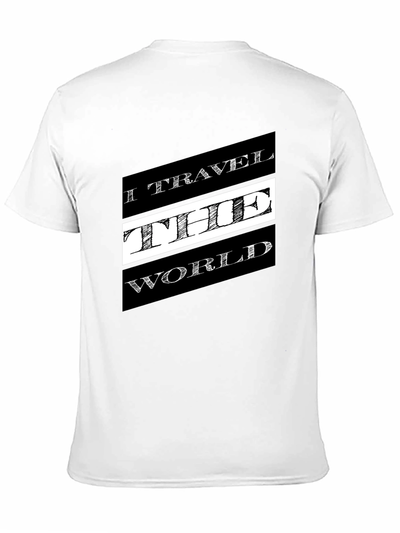 Travel the World Black Graphic T-Shirt