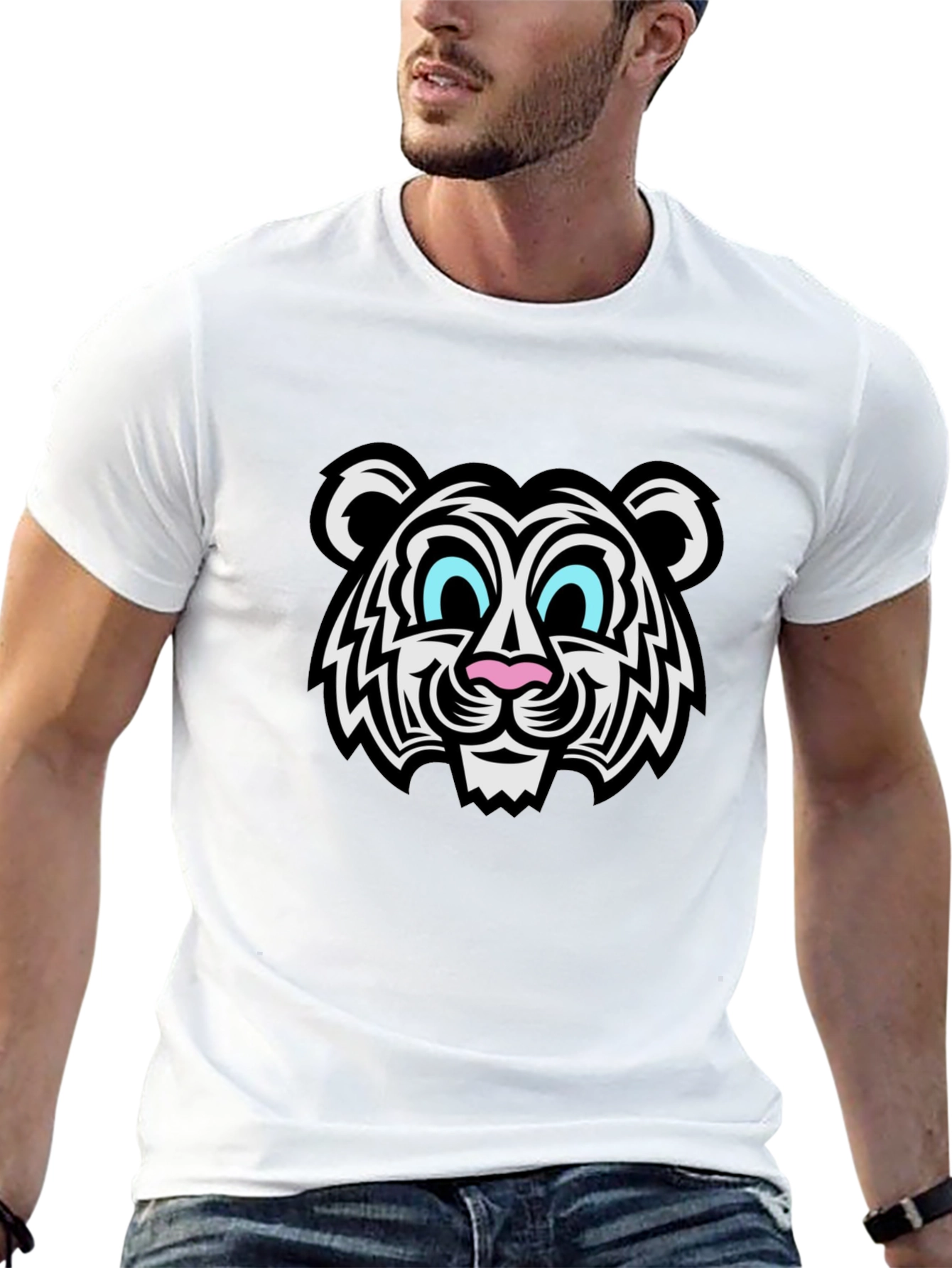 Cool Tiger Graphic Black T-Shirt