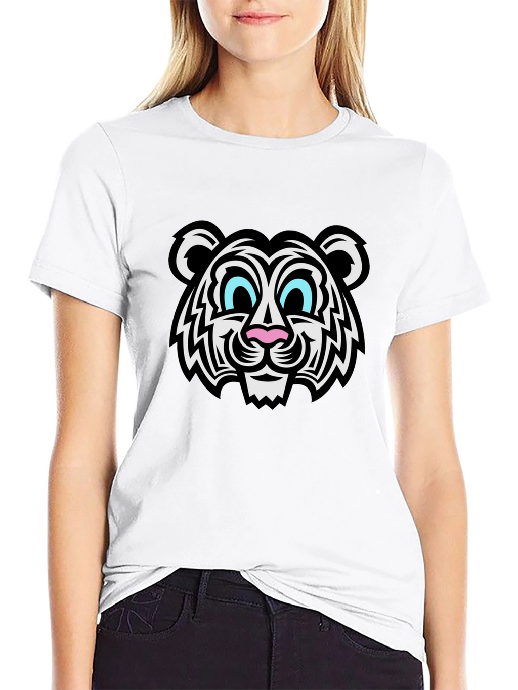 Cool Tiger Graphic Black T-Shirt