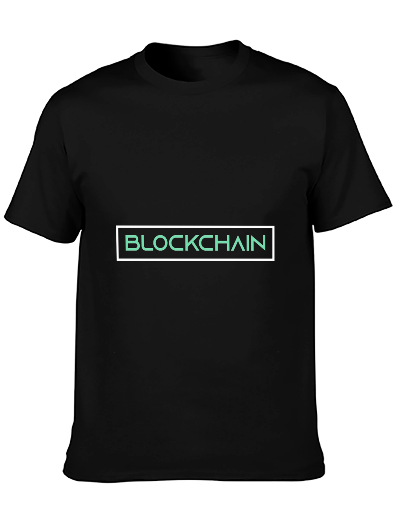 Blockchain Graphic Tee - Black Cotton T-Shirt