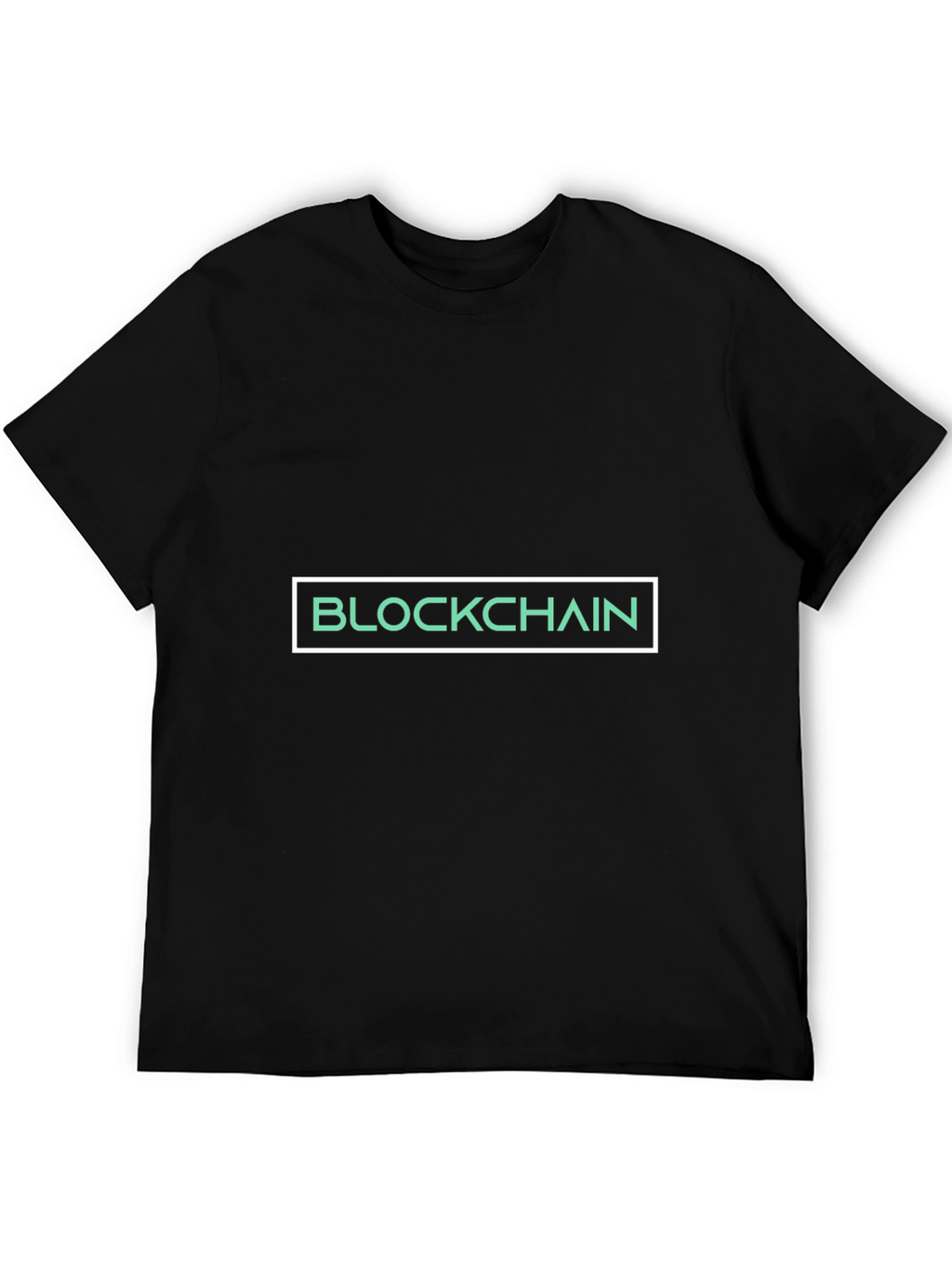 Blockchain Graphic Tee - Black Cotton T-Shirt