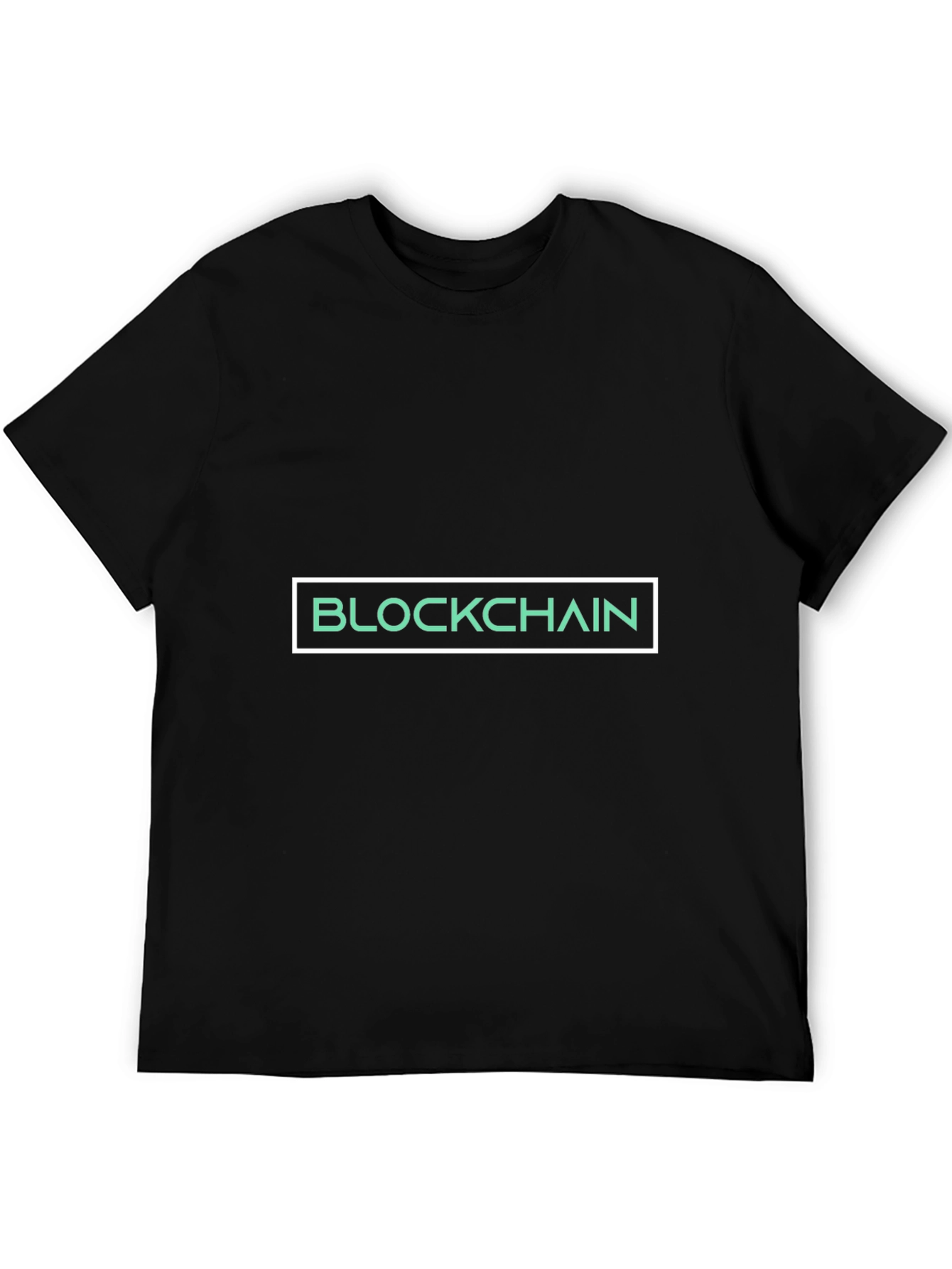 Blockchain Graphic Tee - Black Cotton T-Shirt