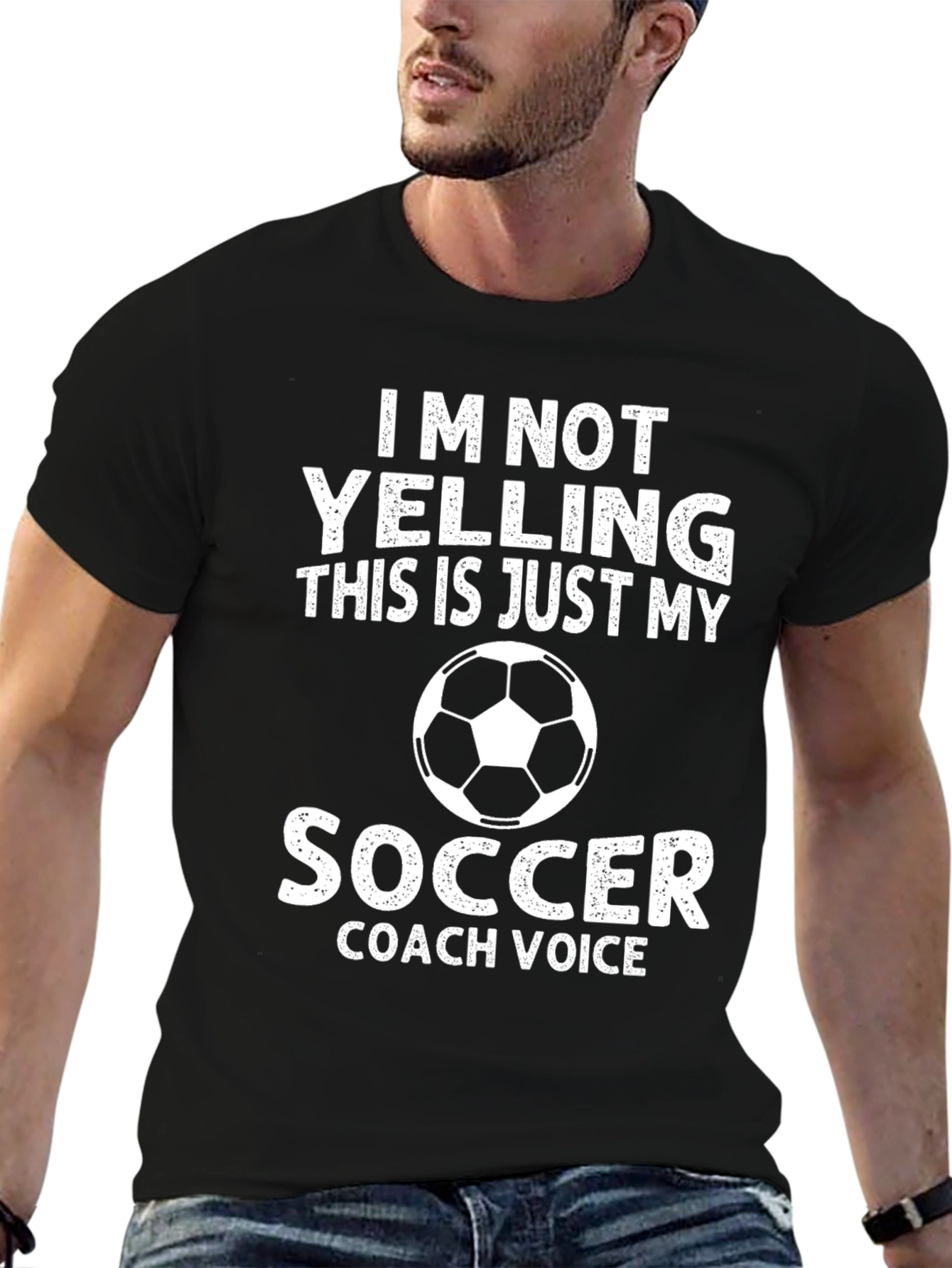 Soccer Coach Voice T-Shirt - Novelty Graphic Tee