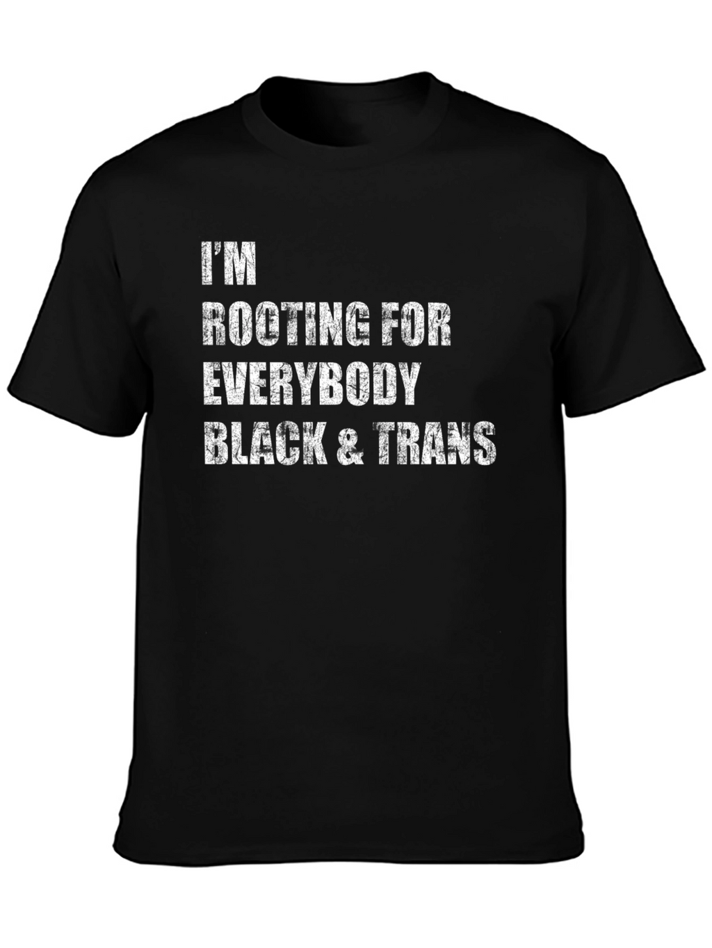 Im Rooting For Everybody Black & Trans T-Shirt