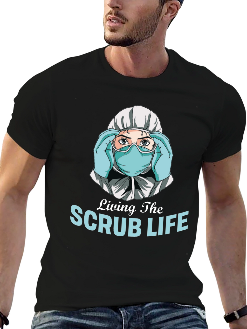 Living the Scrub Life Graphic T-Shirt