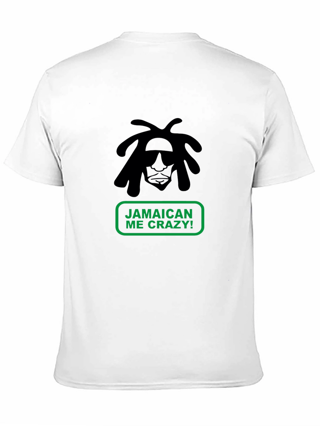 Jamaican Me Crazy T-Shirt - Black Cotton Tee