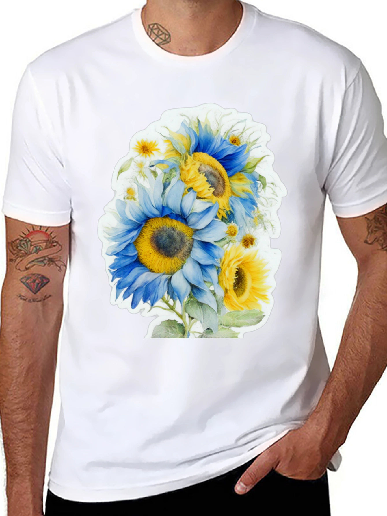 Sunflower Watercolor Graphic Tee