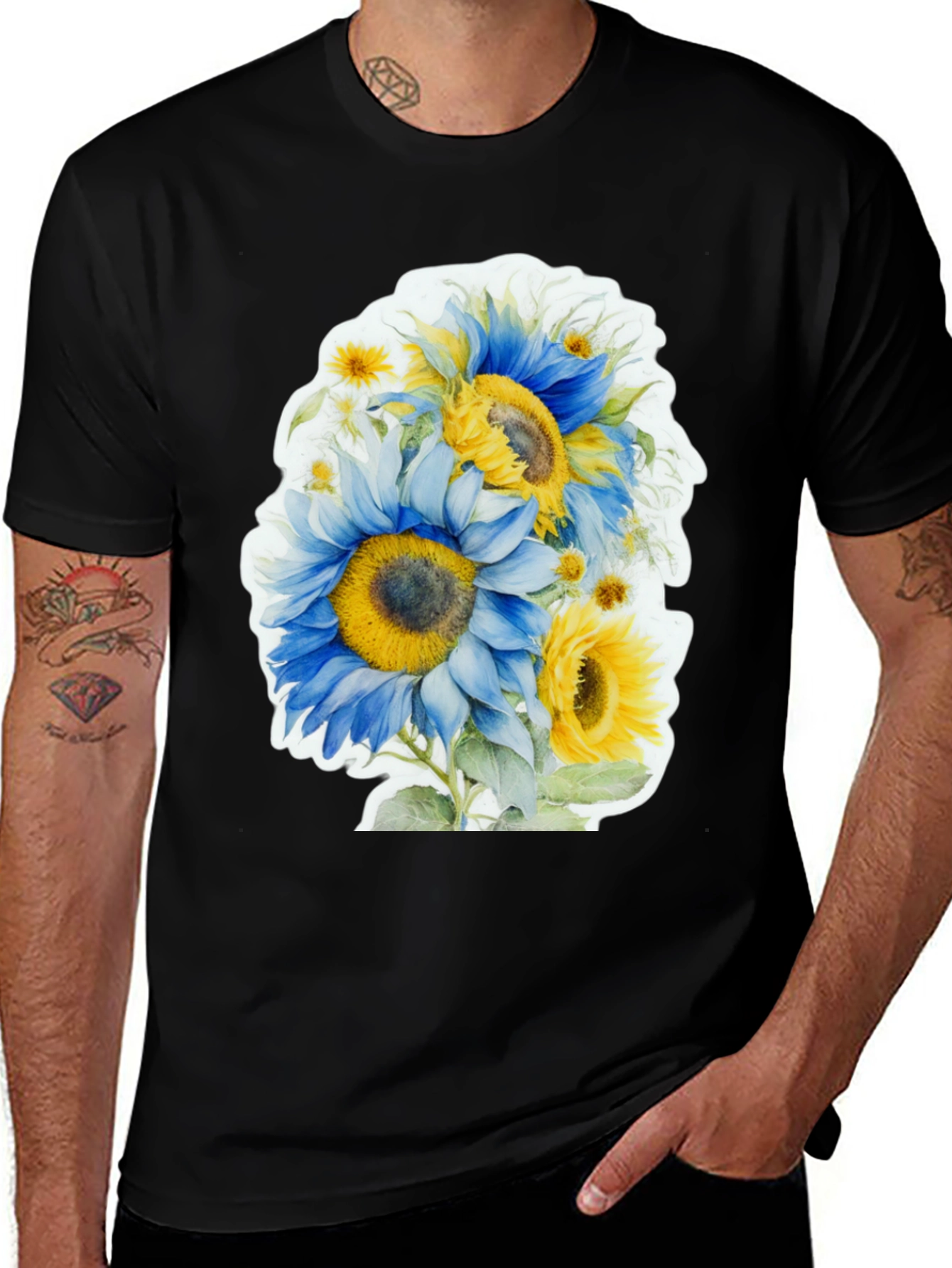Sunflower Watercolor Graphic Tee