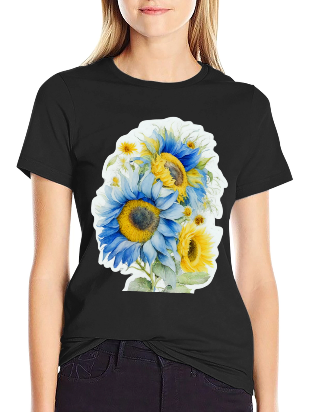 Sunflower Watercolor Graphic Tee