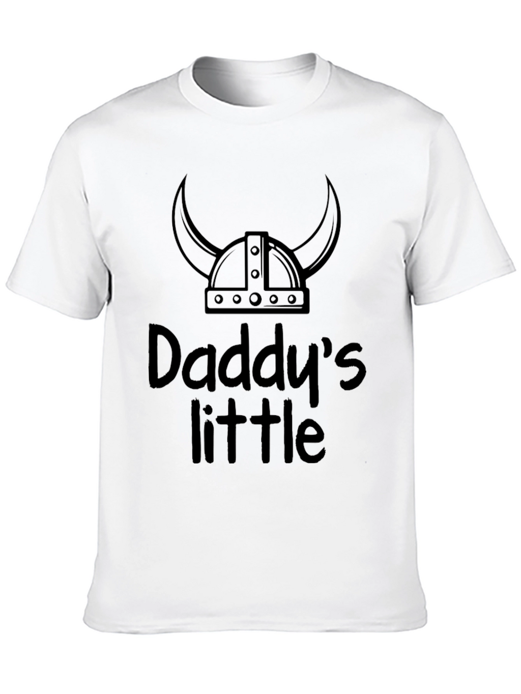 Daddys Little Viking Black T-Shirt