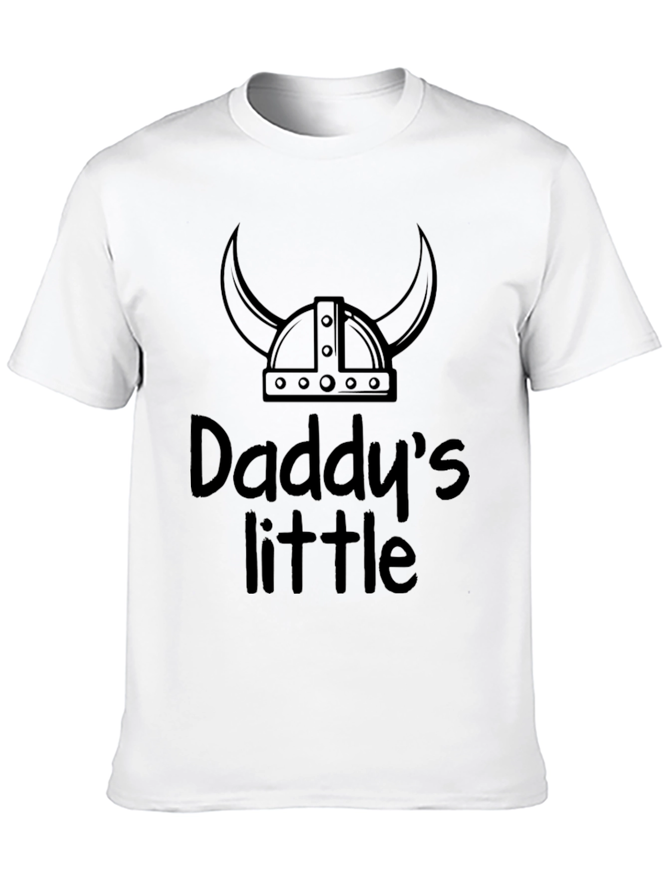 Daddys Little Viking Black T-Shirt