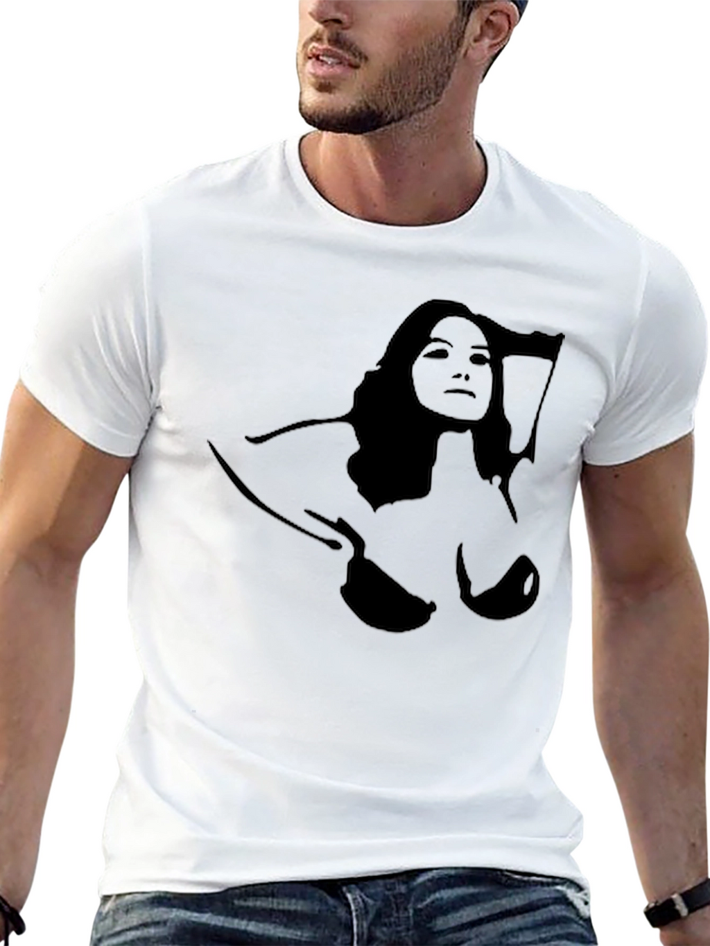 Silhouette Graphic Tee - Black T-Shirt