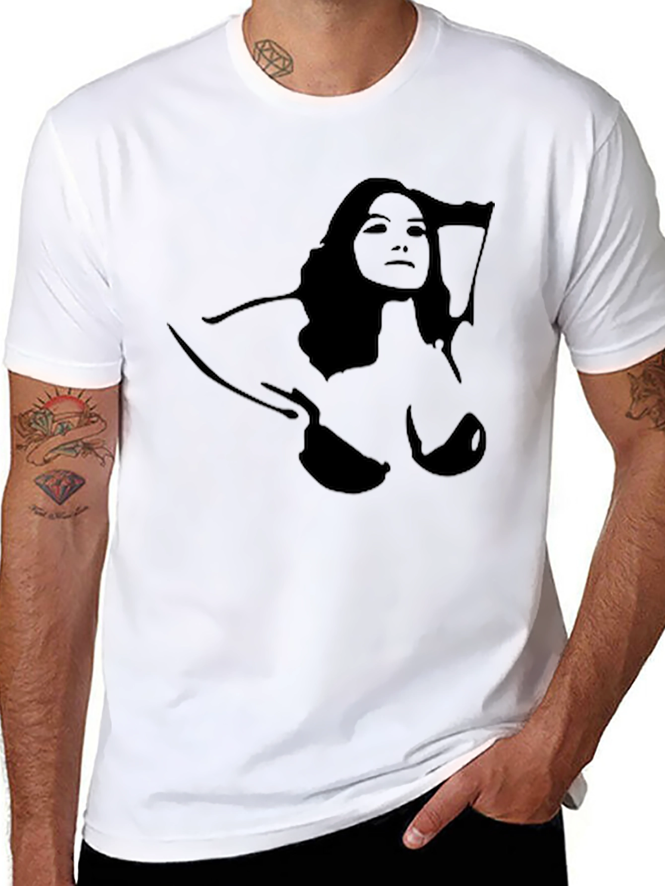 Silhouette Graphic Tee - Black T-Shirt