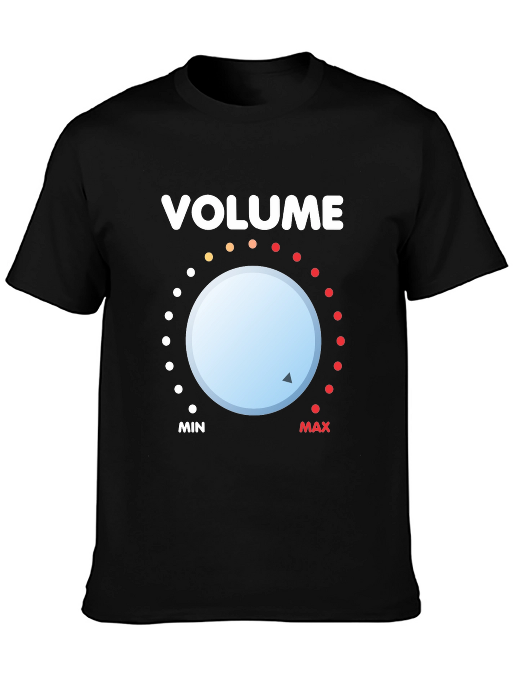 Volume Knob Graphic Tee - Black