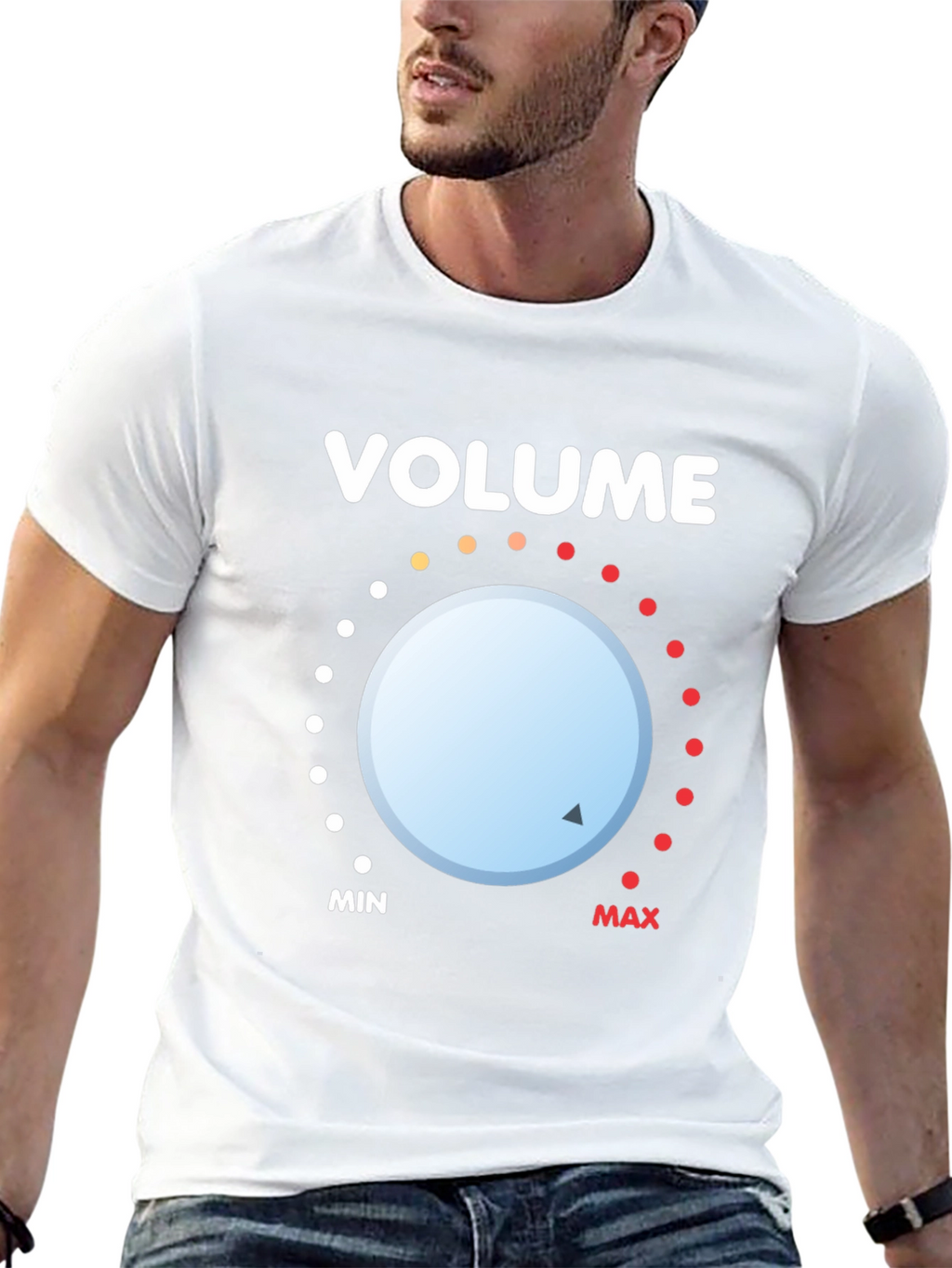 Volume Knob Graphic Tee - Black