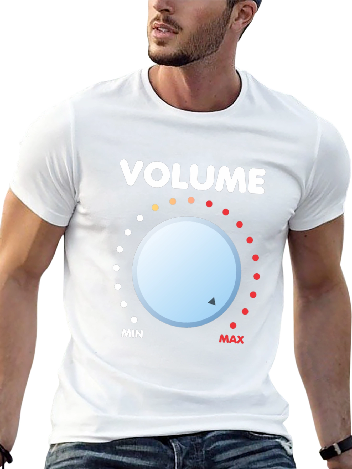 Volume Knob Graphic Tee - Black