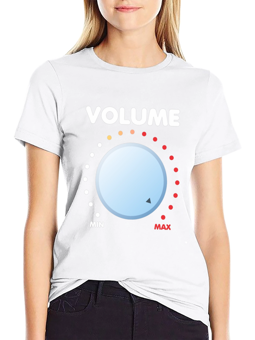 Volume Knob Graphic Tee - Black