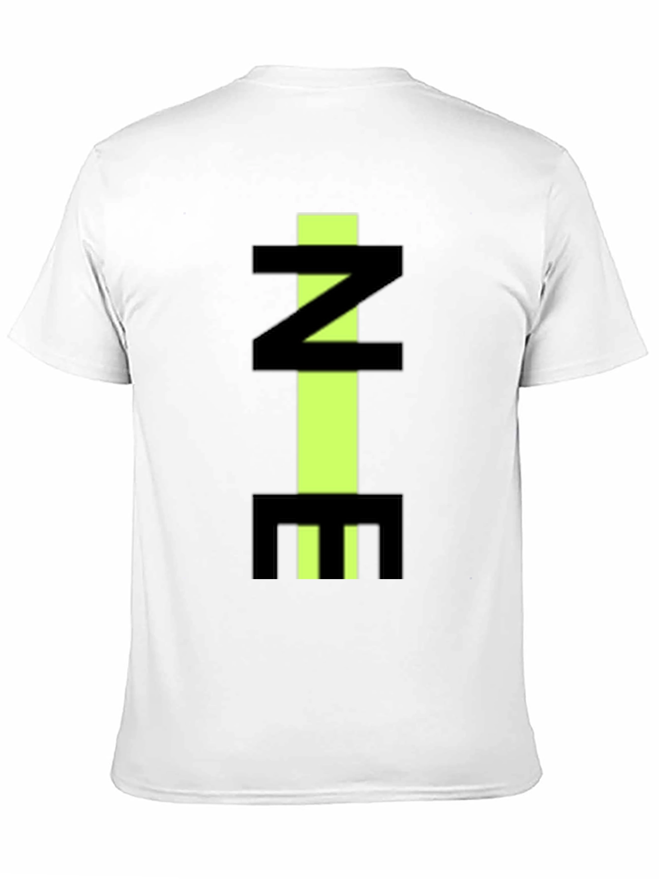 Abstract Letter Graphic Black T-Shirt