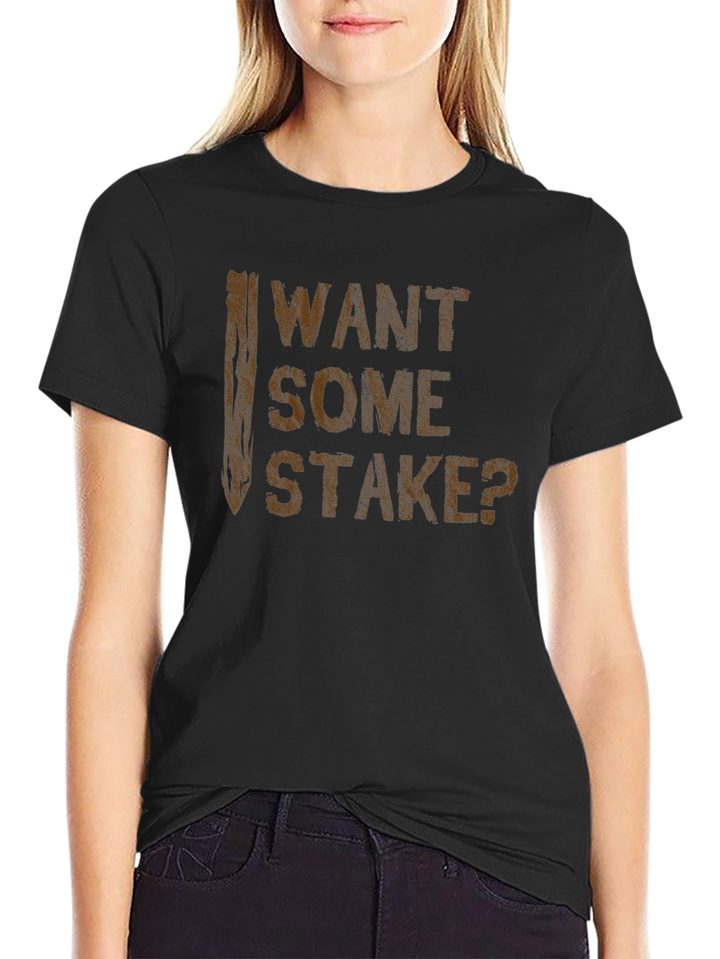 Want Some Stake? Funny Graphic Tee